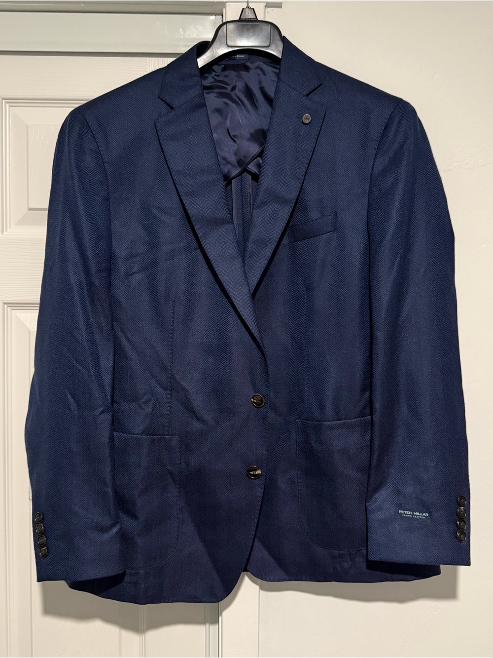 Peter Millar Cashmere Jacket Men’s Sport Navy Blazer NWT 46R Crown Crafted